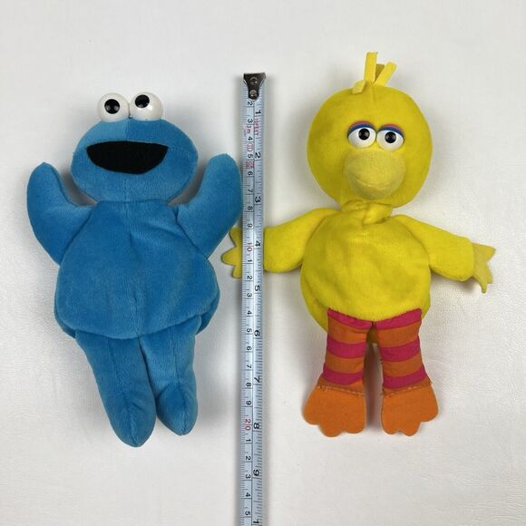 APPLAUSE Sesame Street Bean Bag Plush Big Bird Cookie Monster Lot VTG 90s 1997 - Picture 2 of 7